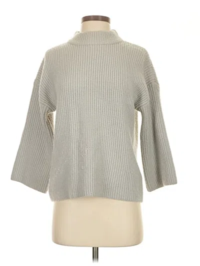 Pre-owned Nicole Miller Turtleneck Sweater In Gray