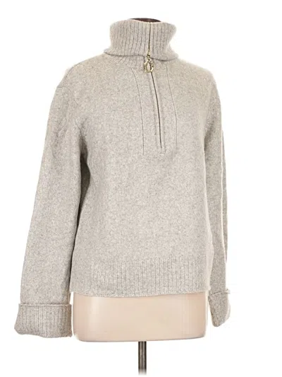 Pre-owned Nicole Miller Turtleneck Sweater In Gray