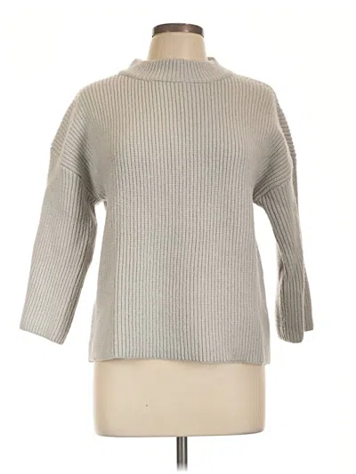 Pre-owned Nicole Miller Turtleneck Sweater In Gray