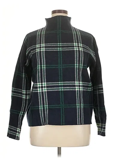 Pre-owned Nicole Miller Turtleneck Sweater In Green