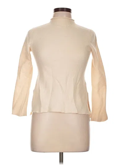 Pre-owned Nicole Miller Turtleneck Sweater In Ivory