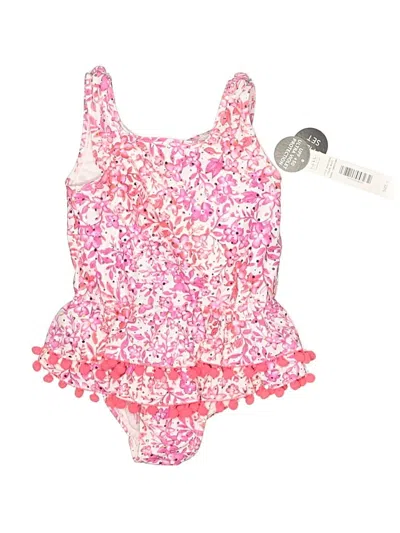 Pre-owned Nicole Miller Kids' Two Piece Swimsuit In Pink