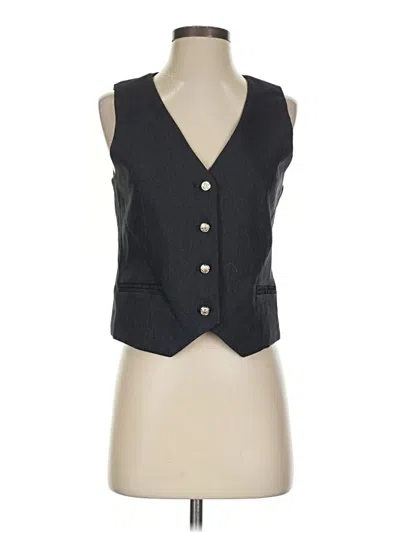 Pre-owned Nicole Miller Vest In Black