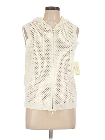 Pre-owned Nicole Miller Vest In Ivory