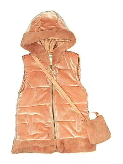 Pre-owned Nicole Miller Kids' Vest In Orange