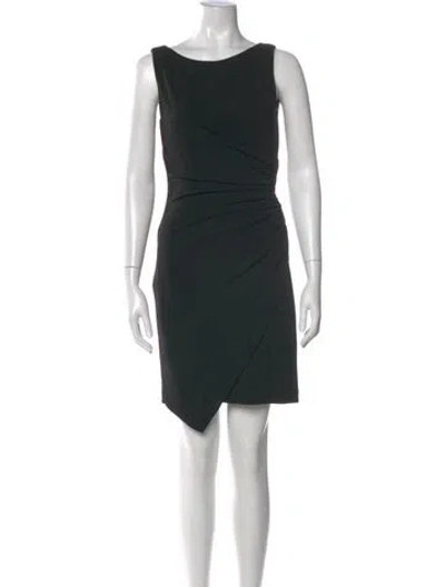 Pre-owned Nicole Miller Vintage Knee-length Dress In Black