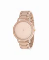 Nicole Miller Women's Bracelet Watch 38mm In Rose Metallic In Multi