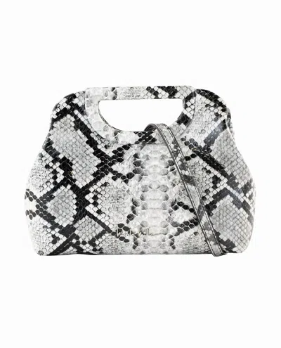 Nicole Miller Women's Integrated Handle Clutch In Nm Grey In White