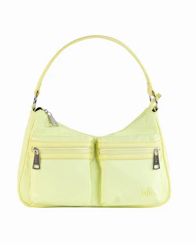 Nicole Miller Women's Nylon Shoulder Bag In Capri Yellow In Green