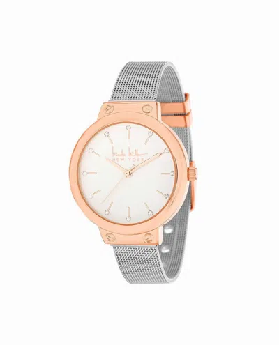 Nicole Miller Women's Stainless Steel Strap Watch - 35mm In Rose Gold