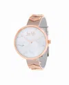Nicole Miller Women's Stainless Steel Strap Watch - 36mm In Rose Gold In Multi