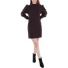 Nicole Miller Womens Keyhole Short Mini Dress In Black