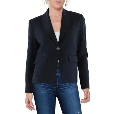 Nicole Miller Womens Pocket Polyester One-button Blazer