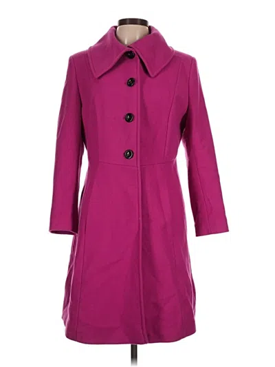 Pre-owned Nicole Miller Wool Coat In Purple