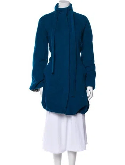 Pre-owned Nicole Miller Wool Jacket In Blue