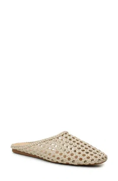 Nicole Miller Woven Mule In Beige
