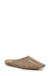 Nicole Miller Woven Mule In Light Taupe