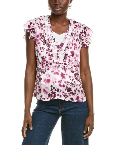 Nicole Miller Woven Shirt In Multi