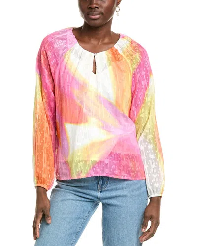 Nicole Miller Woven Shirt In Multi