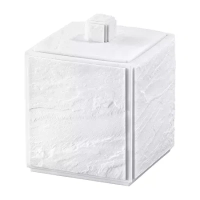 Nicole Miller Zen Bathroom Canister In White