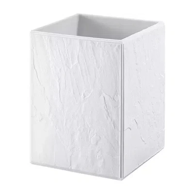 Nicole Miller Zen Trash Can In White