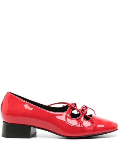 Nicole Saldaña Red Isabel Ballerina Flats