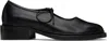Nicole Saldaña Black Fabiana Ballerina Flats In Black