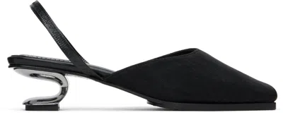 NICOLE SALDAÑA BLACK SYD MESH HEELS