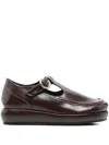 Nicole Saldaña Buckle-fastening T-bar Loafers In Brown