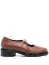 Nicole Saldaña Brown Fabiana Loafers In Brown