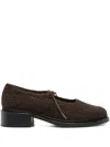 Nicole Saldaña Fabiana Textured-knit Mules In Brown