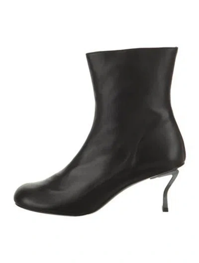 Pre-owned Nicole Saldaña Leather Boots In Black