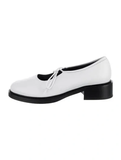 Pre-owned Nicole Saldaña Leather Mary Jane Flats In Multi