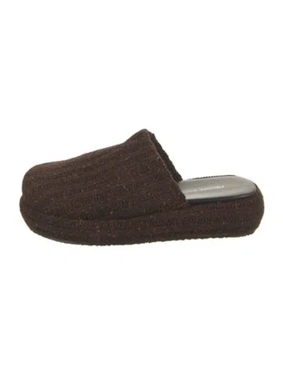 Pre-owned Nicole Saldaña Mules In Brown