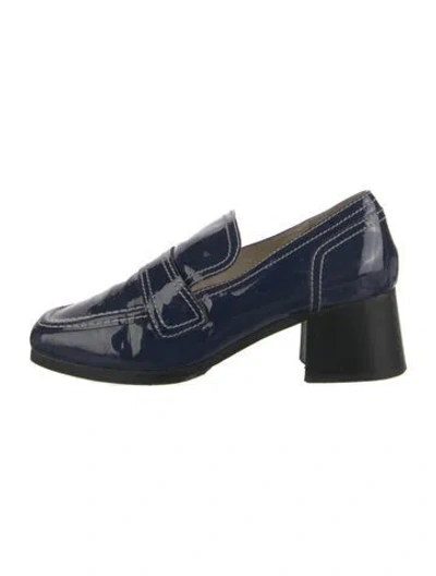 Pre-owned Nicole Saldaña Patent Leather Pumps In Blue