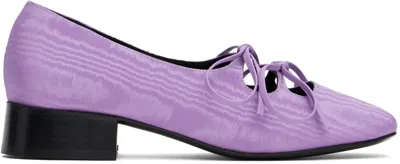 Nicole Saldaña Purple Isabel Ballerina Flats