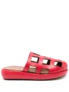 Nicole Saldaña Sammy Mules In Red