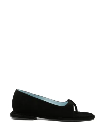Nicole Saldaña Senna Suede Sandals In Black