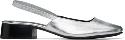 Nicole Saldaña Silver Paz Heels