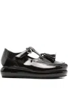 Nicole Saldaña Tassel-embellished Platform Loafers In Brown