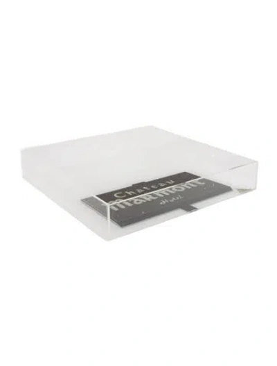 Pre-owned Nicole Sassaman Acrylic Tray In White