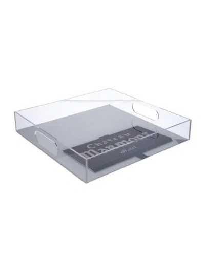 Pre-owned Nicole Sassaman Chateau Marmont Hotel Tray In Transparent