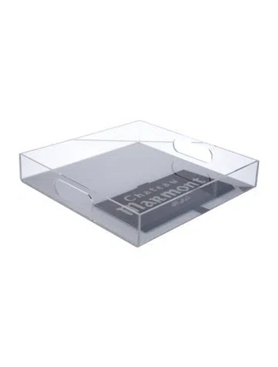 Pre-owned Nicole Sassaman Chateau Marmont Hotel Tray In Transparent