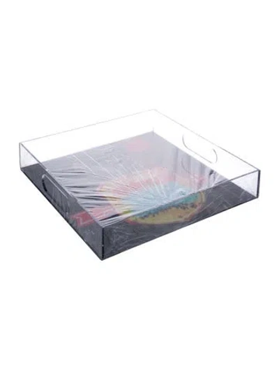 Pre-owned Nicole Sassaman Chateau Marmont Tray In Red