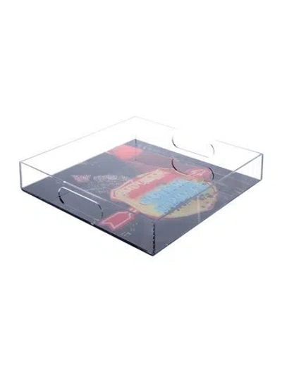 Pre-owned Nicole Sassaman Chateau Marmont Tray In Red