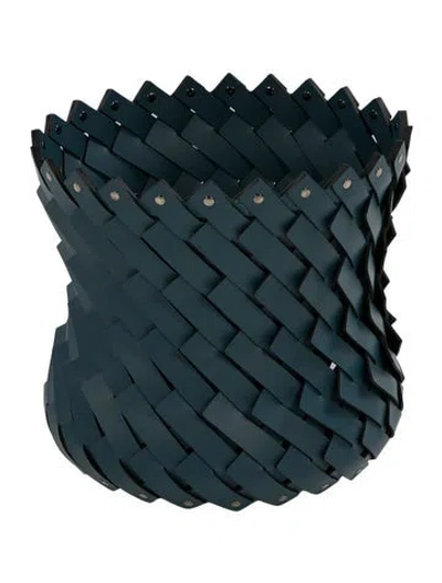 Pre-owned Nicole Sassaman Large Basket In Blue