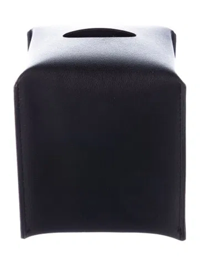 Pre-owned Nicole Sassaman Square Tissue Box Cover In Black