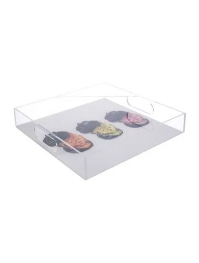 Pre-owned Nicole Sassaman X Dominique Steffens Hotel Tray In Transparent