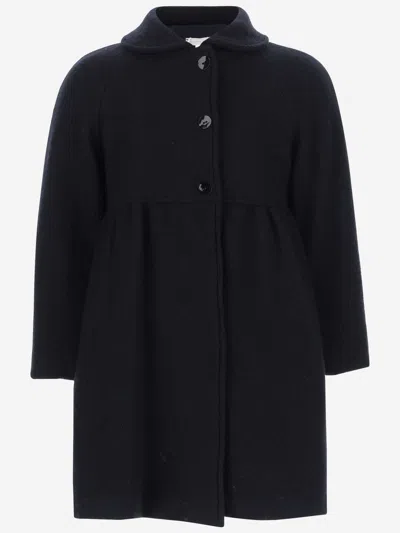 Nicoletta Fanna Kids' Wool Coat In Blue