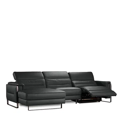 Nicoletti Lucano 3 Piece Power Reclining Leather Sectional